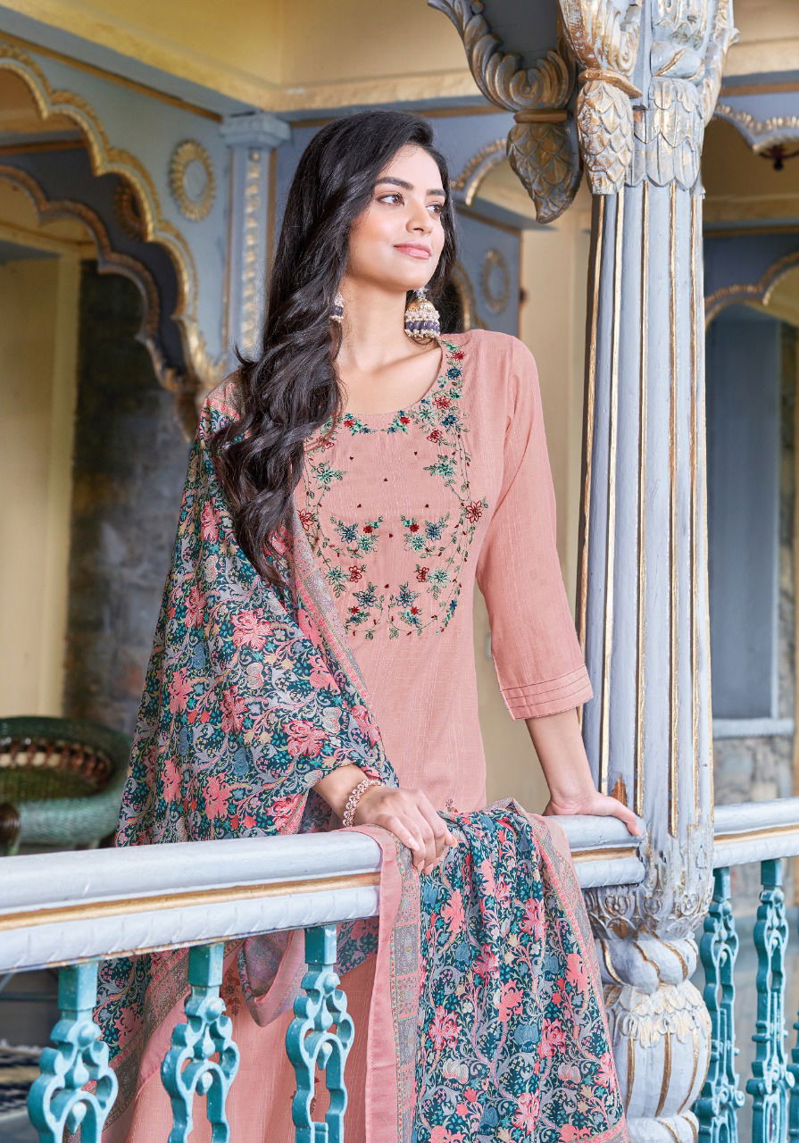 Pink Mirror New Exclusive Wear Designer Fancy Printed Kurti Bottom With Dupatta Collection